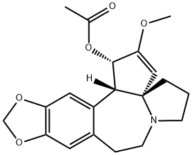 乙酰三尖杉碱 结构式