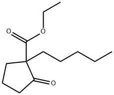 Cyclopentanecarboxylic acid, 2-oxo-1-pentyl-, ethyl ester 结构式