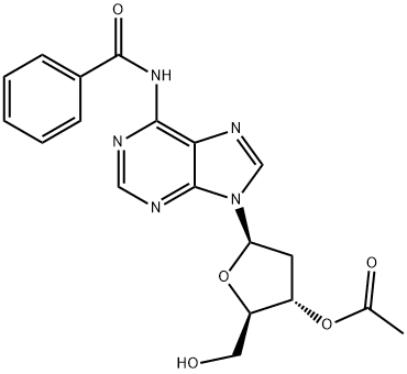 Adenosine, N-benzoyl-2'-deoxy-, 3'-acetate 结构式