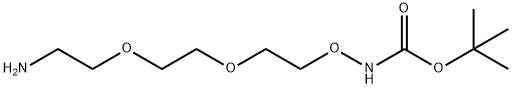 T-BOC-氨氧基-二聚乙二醇-氨基 结构式