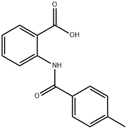 2-[(4-甲基苯甲酰基)氨基]苯甲酸 结构式