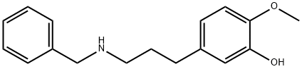 2-methoxy-5-[3-[(phenylmethyl)amino]propyl]- 结构式