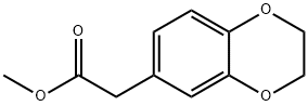 1,4-Benzodioxin-6-acetic acid, 2,3-dihydro-, methyl ester 结构式