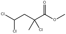 Butanoic acid, 2,4,4-trichloro-2-methyl-, methyl ester 结构式