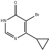 5-溴-6-环丙基嘧啶-4-醇 结构式