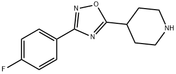 4-[3-(4-氟苯基)-1,2,4-恶二唑-5-基]哌啶 结构式