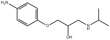 1-(4-AMINOPHENOXY)-3-(ISOPROPYLAMINO)PROPAN-2-OL 结构式