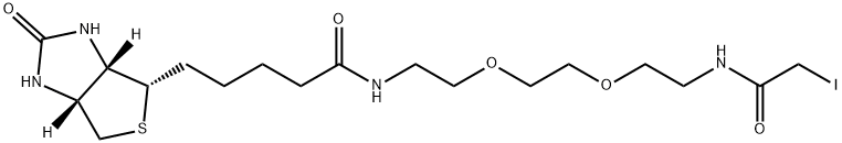 Biotin-PEG2-iodide 结构式