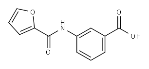 3-(FURAN-2-AMIDO)BENZOIC ACID 结构式