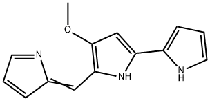 2,2'-Bi-1H-pyrrole, 4-methoxy-5-(2H-pyrrol-2-ylidenemethyl)- 结构式