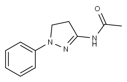 Acetamide, N-(4,5-dihydro-1-phenyl-1H-pyrazol-3-yl)- 结构式