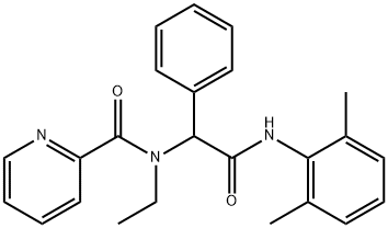 2-Pyridinecarboxamide,N-[2-[(2,6-dimethylphenyl)amino]-2-oxo-1-phenylethyl]-N-ethyl-(9CI) 结构式