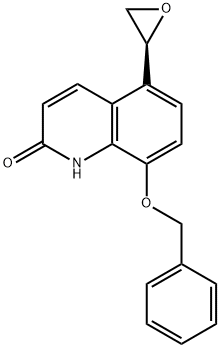 (S)-8-(Benzyloxy)-5-(oxiran-2-yl)quinolin-2(1H)-one 结构式