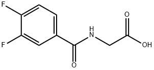 Glycine, N-(3,4-difluorobenzoyl)- 结构式