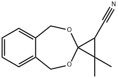 Spiro[2,4-benzodioxepin-3,1'-cyclopropane]-2'-carbonitrile, 1,5-dihydro-3',3'-dimethyl- 结构式