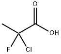 Propanoic acid, 2-chloro-2-fluoro- 结构式