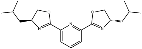 2,6-双((S)-4-异丁基-4,5-二氢噁唑-2-基)吡啶 结构式