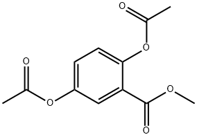 2,5-diacetoxy-benzoic acid methyl ester 结构式