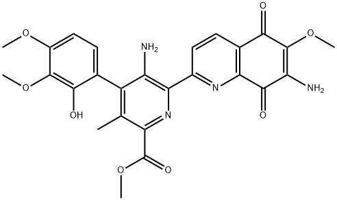 Streptonigrin 结构式