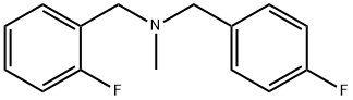 Benzenemethanamine, 2-fluoro-N-[(4-fluorophenyl)methyl]-N-methyl- 结构式