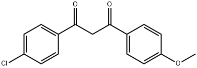 1-(4-CHLOROPHENYL)-3-(4-METHOXYPHENYL)PROPANE-1,3-DIONE 结构式