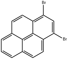 Pyrene, 1,3-dibromo- 结构式