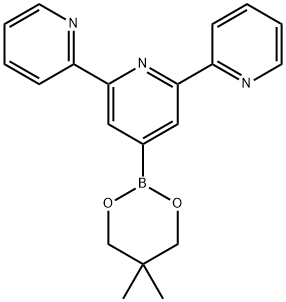 2,2':6',2''-Terpyridine, 4'-(5,5-dimethyl-1,3,2-dioxaborinan-2-yl)- 结构式