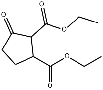 1,2-Cyclopentanedicarboxylic acid, 3-oxo-, 1,2-diethyl ester 结构式