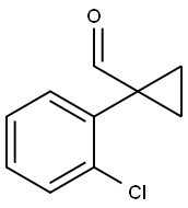 1-(2-氯苯基)环丙基甲醛 结构式