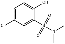 5-chloro-2-hydroxy-N,N-dimethylbenzene-1-sulfonamide 结构式