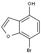 7-溴苯并呋喃-4-醇 结构式