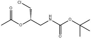 Carbamic acid, N-[(2S)-2-(acetyloxy)-3-chloropropyl]-, 1,1-dimethylethyl ester 结构式