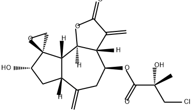 项羽菊内酯 结构式