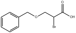 3-(苄氧基)-2-溴丙酸 结构式