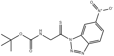 Boc-ThionoGly-1-(6-nitro)benzotriazolide 结构式