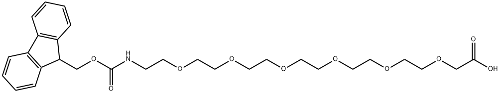 FMOC酰胺-六聚乙二醇-乙酸 结构式