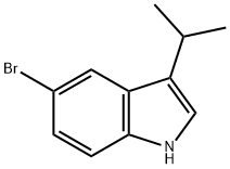 5-溴-3-异丙基-1H-吲哚 结构式