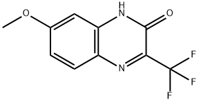 7-甲氧基-3-(三氟甲基)喹喔啉-2(1H)-酮 结构式