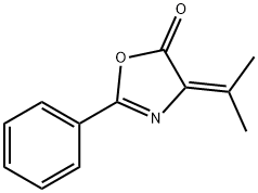 4-ISOPROPYLIDENE-2-PHENYL-5(4H)-OXAZOLE 结构式