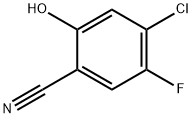 4-氯-5-氟-2-羟基苯腈 结构式