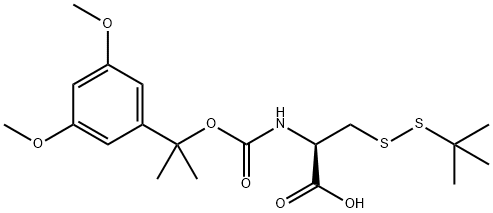 Ddz-Cys(tButhio)-OH 结构式