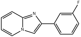 2-(3-氟苯基)咪唑并[1,2-A]吡啶 结构式