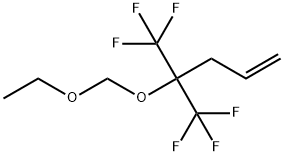 1-Pentene, 4-(ethoxymethoxy)-5,5,5-trifluoro-4-(trifluoromethyl)- 结构式
