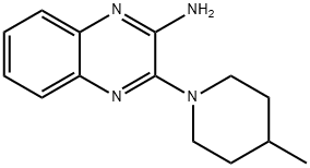 2-(4-METHYLPIPERIDIN-1-YL)-3-AMINOQUINO& 结构式