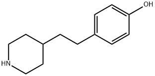 4-[2-(哌啶-4-基)乙基]苯酚 结构式