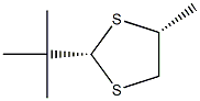 2α-tert-Butyl-4α-methyl-1,3-dithiolane 结构式