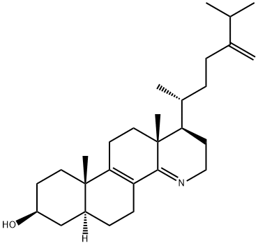 15-Aza-24-methylene-D-homocholestadiene 结构式