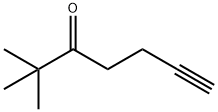 2,2-二甲基庚-6-炔-3-酮 结构式