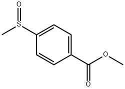 4-(甲基亚磺酰基)苯甲酸甲酯 结构式