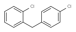 Benzene, 1-chloro-2-[(4-chlorophenyl)methyl]- 结构式
